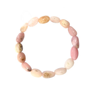Pink opal Tumbled Stones Bracelet