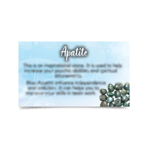 (CLOSE OUT) MARKETING CARD - APATITE (PK 50) 2x3"