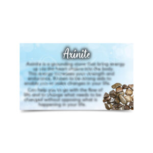(CLOSE OUT) MARKETING CARD - AXINITE (PK 50) 2x3"