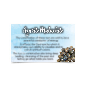 (CLOSE OUT) MARKETING CARD - AZURITE/MALACHITE (PK 50) 2 X 3"