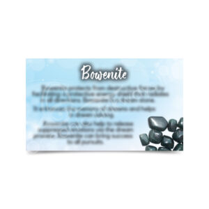 (CLOSE OUT) MARKETING CARD - BOWENITE (PK 50) 2x3"
