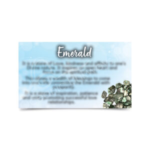 (CLOSE OUT) MARKETING CARD - EMERALD (PK 50) 2 X 3"