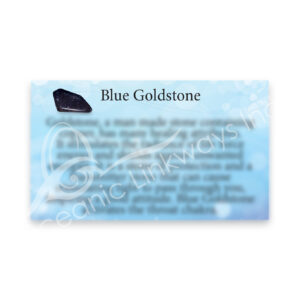 (CLOSE OUT) MARKETING CARD - GOLDSTONE, BLUE (PK 50) 2 X 3"