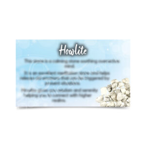 (CLOSE OUT) MARKETING CARD - HOWLITE (PK 50) 2x3"