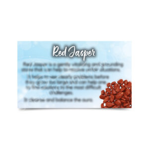 (CLOSE OUT) MARKETING CARD - JASPER, RED (PK 50) 2x3"