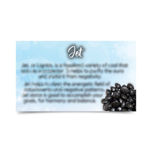 (CLOSE OUT) MARKETING CARD - JET (PK 50) 2 X 3"