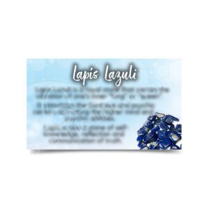 (CLOSE OUT) MARKETING CARD - LAPIS LAZULI (PK 50) 2 X 3"