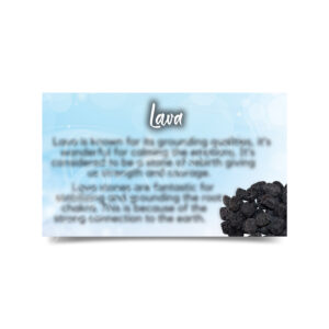 (CLOSE OUT) MARKETING CARD - LAVA (PK 50) 2x3"