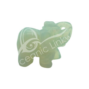 Opalite Elephant Carving