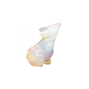 Opalite Wolf Carving Pack of 2