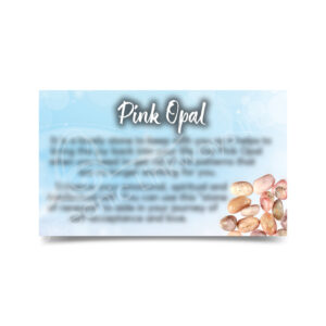 (CLOSE OUT) MARKETING CARD - PINK OPAL (PK 50) 2x3"