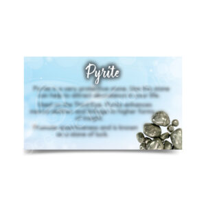 (CLOSE OUT) MARKETING CARD - PYRITE (PK 50) 2x3"