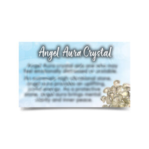 (CLOSE OUT) MARKETING CARD - AURA QUARTZ ANGEL (PK 50) 2x3"