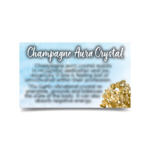(CLOSE OUT) MARKETING CARD - AURA QUARTZ CHAMPAGNE (PK 50) 2x3"