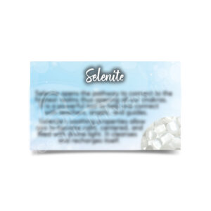 (CLOSE OUT) MARKETING CARD - SELENITE (PK 50) 2x3"