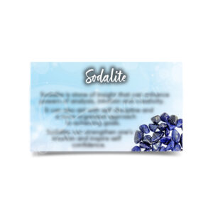 (CLOSE OUT) MARKETING CARD - SODALITE (PK 50) 2x3"