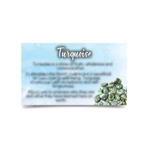 (CLOSE OUT) Marketing Card - Turquoise (PK 50) 2x3"
