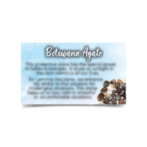 (CLOSE OUT) MARKETING CARD - AGATE, BOTSWANA (PK 50) 2x3''