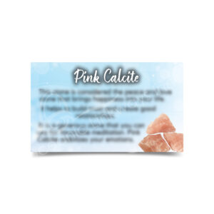 (CLOSE OUT) MARKETING CARD - CALCITE (PK 50) 2x3''