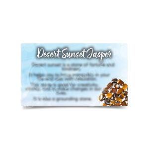 (CLOSE OUT) MARKETING CARD - JASPER, DESERT SUNSET (PK 50) 2x3''