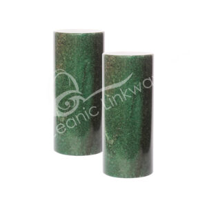 Dark Green Aventurine Plain Meditation Charger Cylinder (Pack of 2)