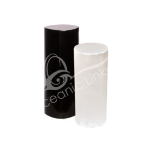Selenite & Black Tourmaline Meditation Charger Cylinder (Set of 2)