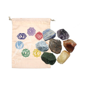 Rough Chakra Natural Stones Set of 7