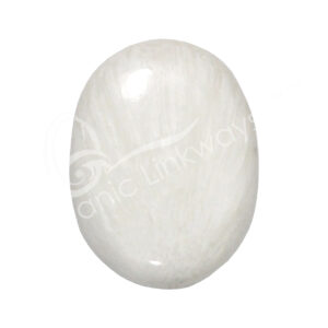 Polished Scolecite Palm Stone