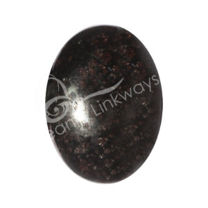 Polished Garnet in Biotite Palm Stone