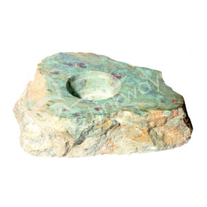 Ruby Zoisite Top Polished Tealight Holder