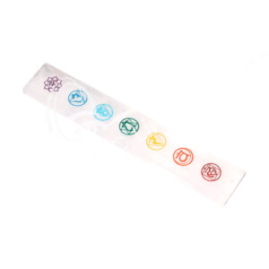 Selenite Chakra with Colors Incense Holder