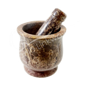 MORTAR & PESTLE - SOAPSTONE, NATURAL 3"