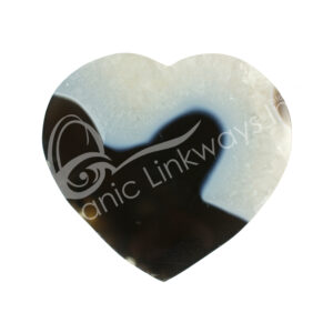 Natural Agate Heart Slice