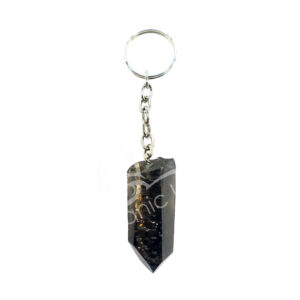 Smoky Quartz Point Keychain 3.5-4.5"L