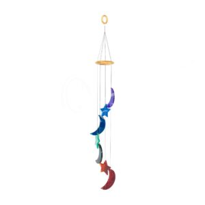 Agate Chakra Moons and Stars Wind Chime/Mobile