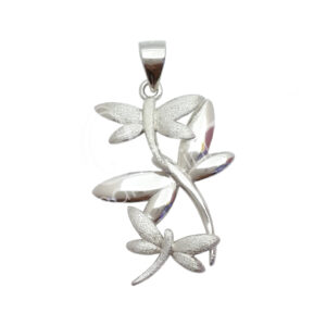Dragonflies Sterling Silver Pendant