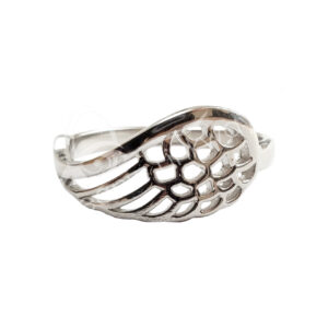 Angel Wing Sterling Silver Adjustable Ring