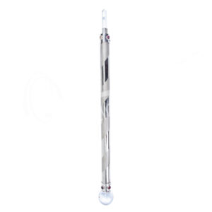 Frosted Twist Silver Healing Wand