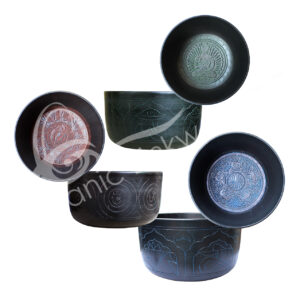 SINGING BOWL - LIGHT WEIGHT MIXED COLORS & DESIGNS 6"DIA.