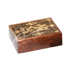 Acacia Wood Laser Engraved Dragon Box