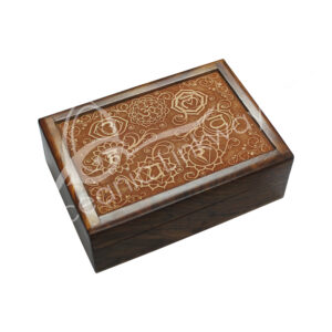 Acacia Wood Laser Engraved Chakra Box