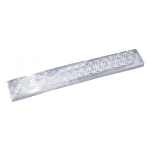 Selenite with Flower of life design Incense Holder