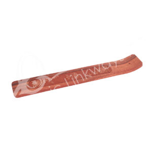 Laser Engraved Lotus Acacia Wood Incense Holder (Pack of 3)