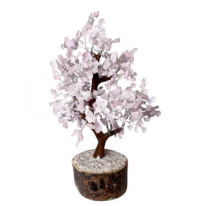 Rose Quartz 500 Beads Gem Tree 10.5-11"