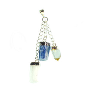 Cleansing Tri-Stone Pendant 2.5-2.75"