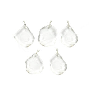 Crystal Quartz Slice Pendant 1.25-1.75"