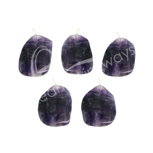 Polished Amethyst Slice Pendant