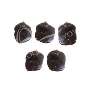 Polished Garnet Slice Pendant