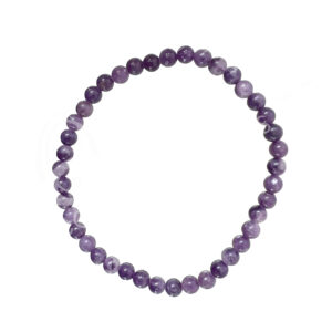 BRACELET - LEPIDOLITE (4-4.5 MM) 7.15-7.25"
