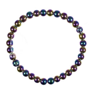 Rainbow Oxidized Hematite Bracelet